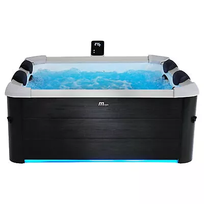 MSpa Oslo 6 Person Squared Hot Tub With Hydro Massage Jets Plus And LED Strip • $2999