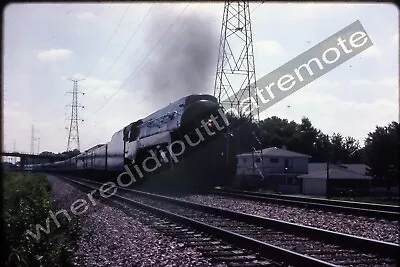 Original Slide Norfolk & Western  NW 611 4-8-4 Bellwood ILL 8-6-83 • $19.96