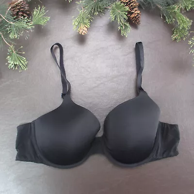 Victoria's Secret Bra 38B Black Padded Underwire Adjustable Clasp Back • $12.75