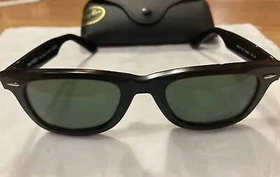 Ray-Ban RB2140 Original Black Wayfarer Classic Unisex Sunglasses 50mm + Case NR! • $41