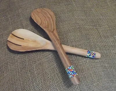 Wooden Salad Servers • £5