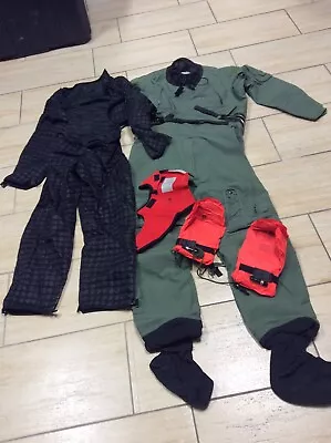 Mustang MSF300 GREEN Tactical Aircrew Survival Dry Suit NEW Medium • $349