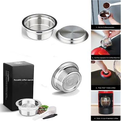 Stainless Steel Reusable Coffee Capsules For LAVAZZA A MODO MIO JOLIE / ESPRIA • $29.34