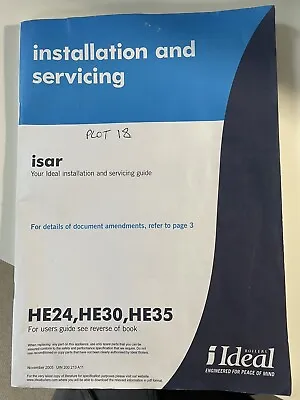 Ideal ISAR Boiler HE24HE30HE35 Manual • £4