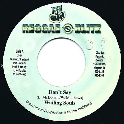 Wailing Souls - Don't Say 7  (Vinyl) • £15.20