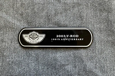 $110 • Buy Harley-Davidson 2003 V-Rod 100TH Anniversary Gas Tank Emblem Vrod
