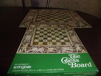 The Chess Board Vintage Springbok Complete  Puzzle Over 500 Pcs  German • $59.95