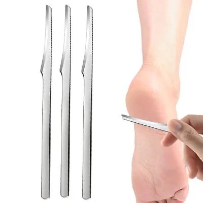 3pcs Foot Heel Scraper Feet Callus Skin Remover Professional Pedicure Care Knife • £3.79