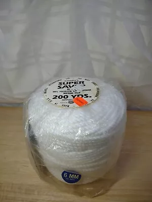  Maxwell's 200 Yards 6 MM White Macrame Cord In&Outdoor Made In USA  • $30