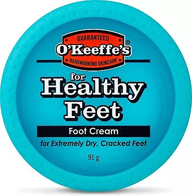 O'Keeffe's HEALTHY FEET FOOT CREAM Extremely Dry Hardworking Cracked Feet 91g • £10.99