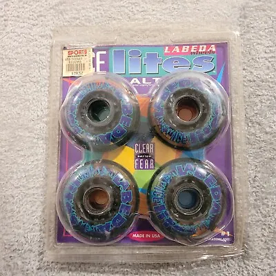 Labeda Icelites Inline Skate Wheels 72MM 82A Clear Series Fear Vintage USA Made • $13.98