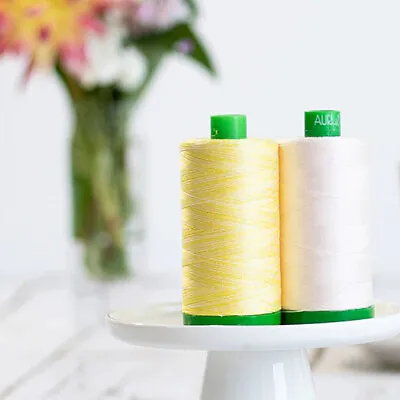 Aurifil 40WT LARGE SPOOLS Solid Variegated Mako Cotton Thread - 1094 Yards Each • $10.95