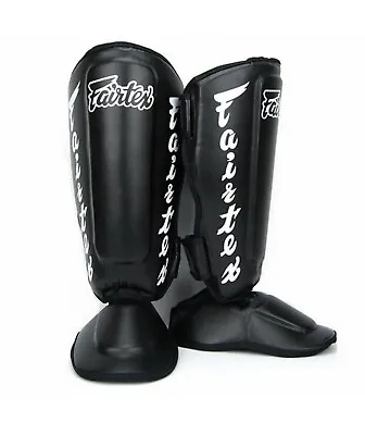 Fairtex Sp7 Twisted Shin Guards Pad Protector Muay Thai Boxing Mma Training Sz S • $89