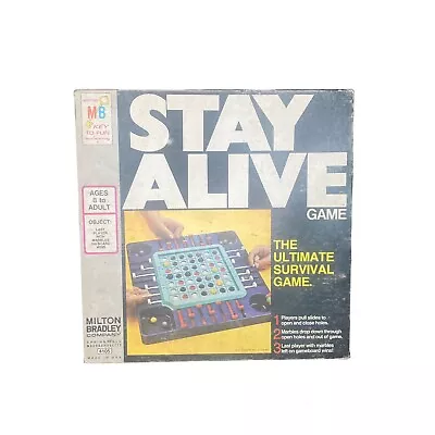 $14.99 • Buy Vintage Stay Alive Board Game Milton Bradley 4105 1978  1 Marble Missing