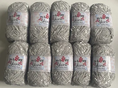 £17.99 • Buy My Love Wool Kinds Sparkly Tinsel Eyelash Yarn In MULTI COLOURS 10x100gm 1050gm
