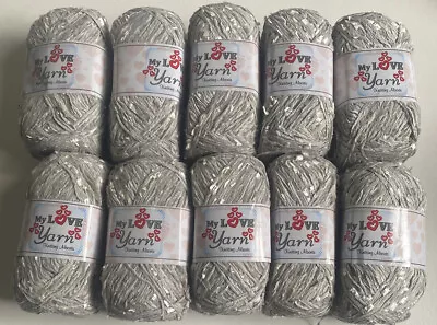 £17.99 • Buy My Love Wool Kinds Sparkly Tinsel Eyelash Yarn In MULTI COLOURS 10x100gm 1050gm
