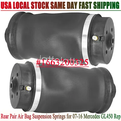 Pair Rear Airmatic Suspension Bag Shock For Mercedes GL450 X164 ML350 1643200625 • $55.99
