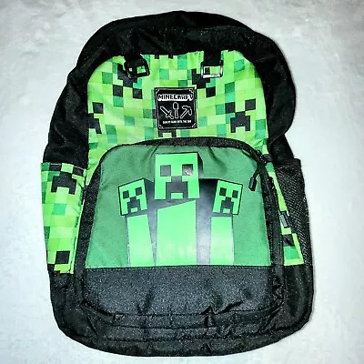 Minecraft Backpack Book And Laptop Bag Green/Blac  Designed By Jinx Youth • $24