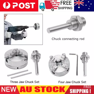 Mini Drill Chuck Tool Z011 3-Jaw Z011A 4-Jaw Chuck Self-centering Lathe Clamp • $38.99