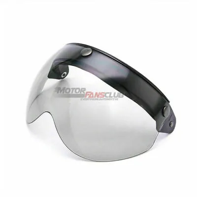 Motorcycle Half Helmet 3-Snap Flip Up Visor Face Wind Shield Waterproof • $16.99