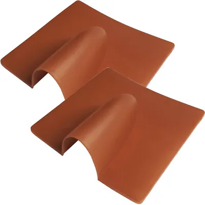 2x Brown Brick Buster Plate Cable Wall Entry Tidy Hole Cover Satellite Coaxial • £4.99