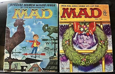 Mad Magazine Lot Of 2. #61 & # 44. • $20