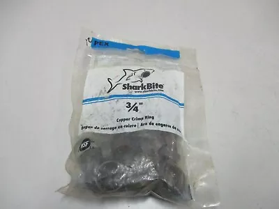 Sharkbite 3/4 Inch Copper Crimp Rings Pack Of 25 PEX Pipe • $12