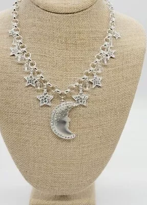 Kirks Folly Starry Night Goddess Moon Shadow Silver Tone Crystal Accent • $62.99