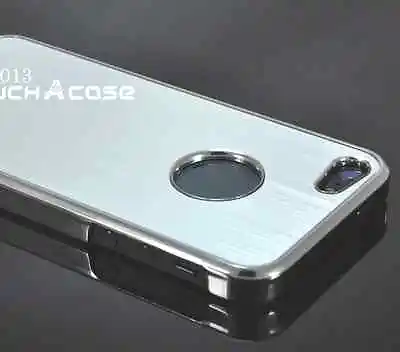 Hard Cover Case For Apple IPhone 5 5S 5G Silver Solid Brushed Aluminum  • $14.95