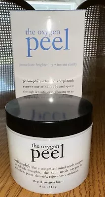 Philosophy Oxygen Peel Kit Catalase Enzyme 20 Gel Capsules 4 Oz Oxygen Foam New • $25