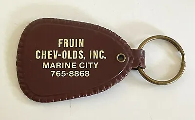 Vintage FRUIN CHEVROLET OLDSMOBILE Marine City MI KEY RING Long Gone Dealership • $22.95