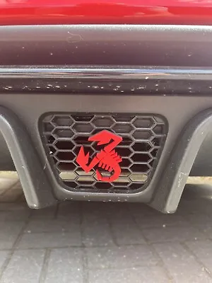 Abarth Scorpion Diffuser Grill Badge Rear : Various Single Colours Available • £10.99