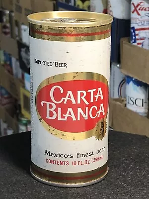 Vintage CARTA BLANCA 10oz SS Early Pull Beer Can Mexico • $13.50