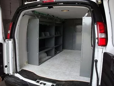 Van Shelving Package - 3 Shelves Partition For GMC Savana Chevy Express NEW! • $1698.95