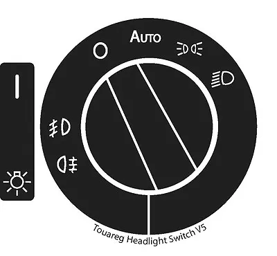 Fits 2004–2009 Volkswagen Touareg Headlight Switch Decals Repair  • $7