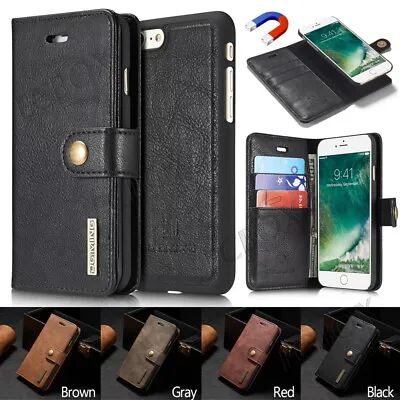 Premium Leather Wallet Case Magnetic Cover Card Holder For IPhone Samsung Huawei • $13.19