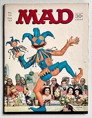 MAD MAGAZINE  OCT 1964  #114 Collectibles Comics NOT TOUCHED OVER 30 YRS!  VF+ • $12.99