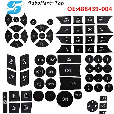 FOR 2007-2014 Mercedes Benz Button Repair Package Steering AC Window Decals • $12.49