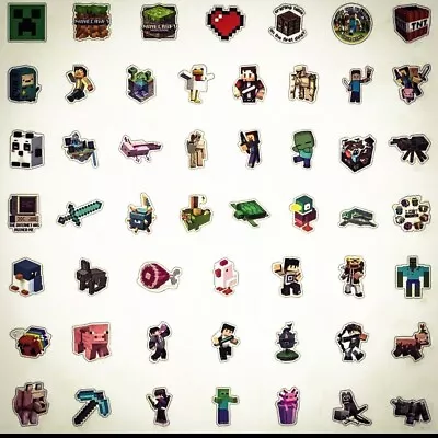 50ct 2in Minecraft Stickers Vinyl Water Proof Sticker • $12.49