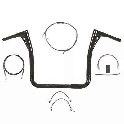 1 1/4  BBlack 15  Z-Bar Handlebar Kit 2014-2015 Harley Ultra Street Glide W/ABS • $739.48