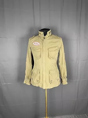 Von Dutch Big Logo Men's Green Khaki Jacket Size 40 S-M  • $52