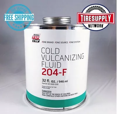 204F Rema Cold Vulcanizing Cement Fluid Tire Repair (32 Fl Oz Can) USA FLAMMABLE • $51.99