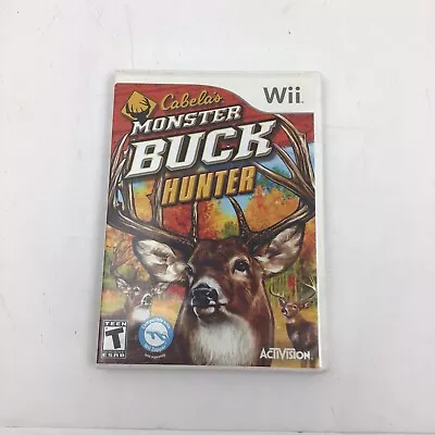 Cabela's Monster Buck Hunter (Nintendo Wii 2010) Complete Hunting Video Game • $6.68