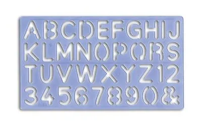 Plastic Lettering Stencil Kit Letters & Numbers Alphabet 5mm To 30mm 4 Templates • $8.89