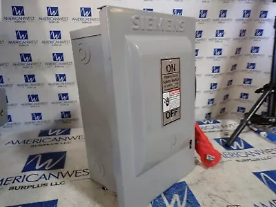 Siemens HNF361 30 Amp 600v NON Fused INdoor 3 Phase Disconnect DIS109 • $80