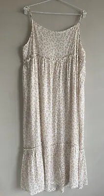 Banjo & Belle Maxi Dress SZ XXL 14 16 Rayon Light Airy Animal Print • $15