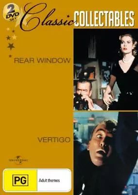 Rear Window + Vertigo : 2 Disc :very Good Condition Dvd Region 4 T95 • $12.56