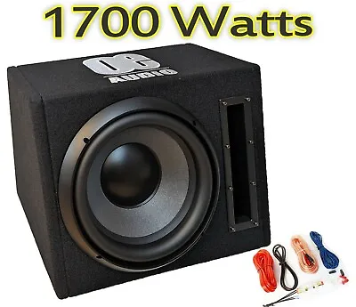 12”inch Car Audio Active Amplified Built In Amplifier Bass Sub Box 1700W 2022/23 • $421.87