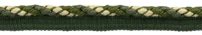 Decorative Twisted Rope Cord With Lip Color# VL08 - Pioneer Green [5 Yards] • $10.19
