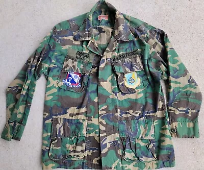 Vietnam Era Thai Tailor Made Erdl Camo Shirt Top By Mai Tailor Usaf Camouflage  • $350